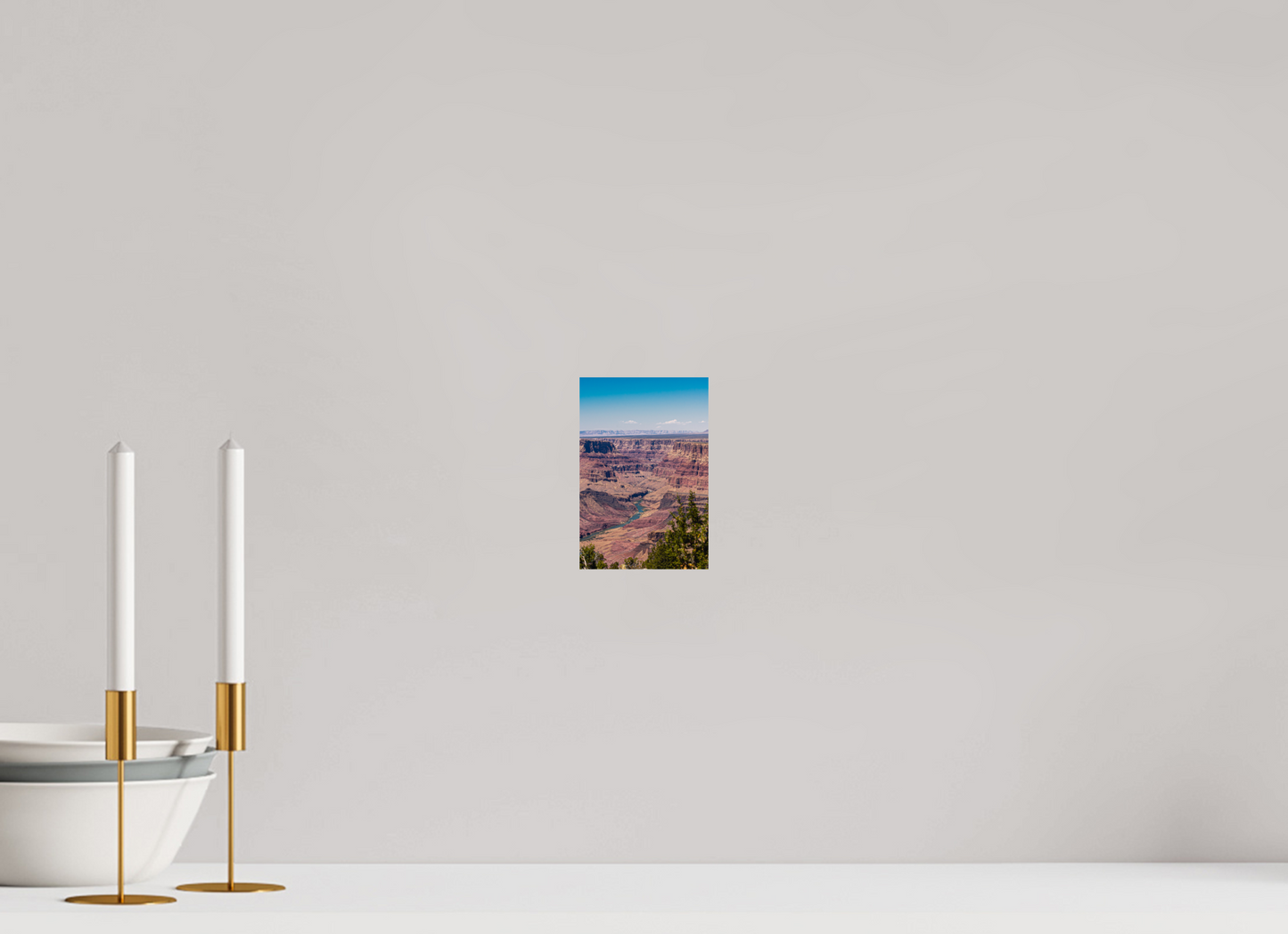 Riverbend Horizon - Grand Canyon Vertical Wall Art Print | Colorado River from Navajo Point