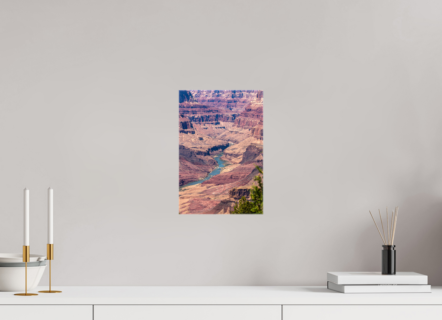 Beneath the Rim - Colorado River Grand Canyon Wall Art Print | Grand Canyon Close-Up Landscape