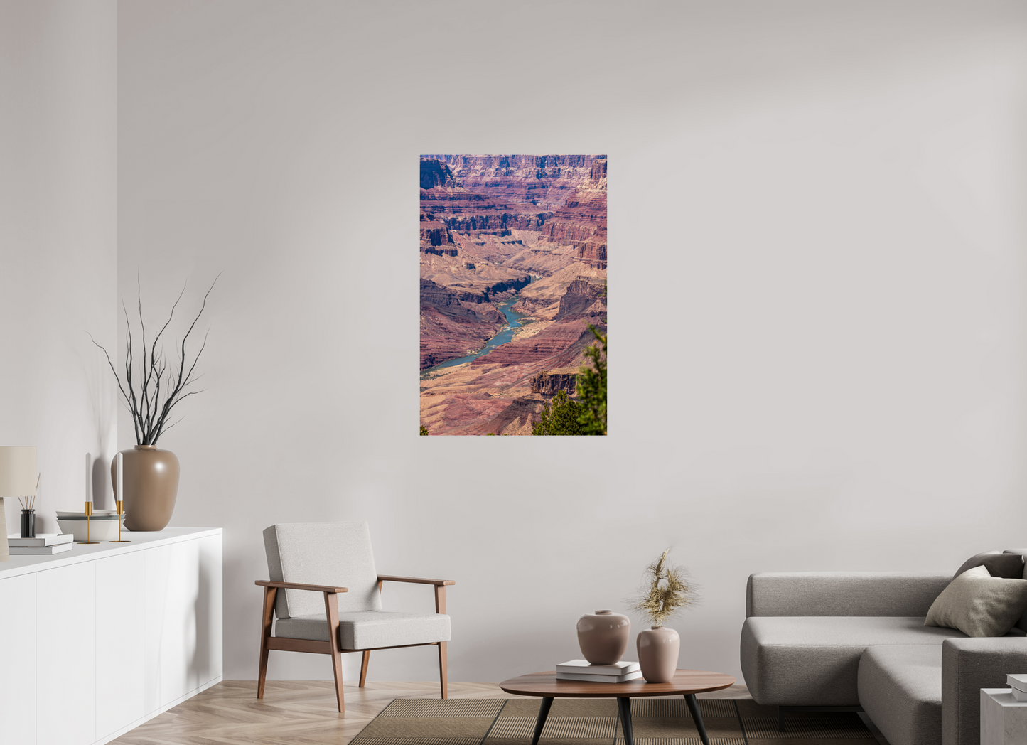 Beneath the Rim - Colorado River Grand Canyon Wall Art Print | Grand Canyon Close-Up Landscape