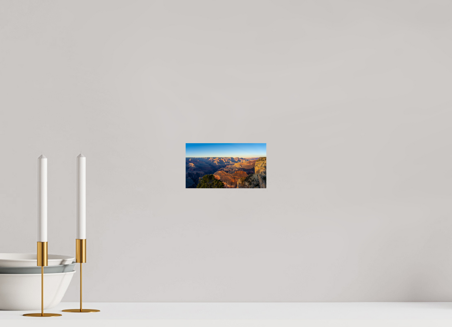 Painted Horizon – Grand Canyon Sunset Panorama Print | Red, Orange & Purple Landscape from Hopi Point