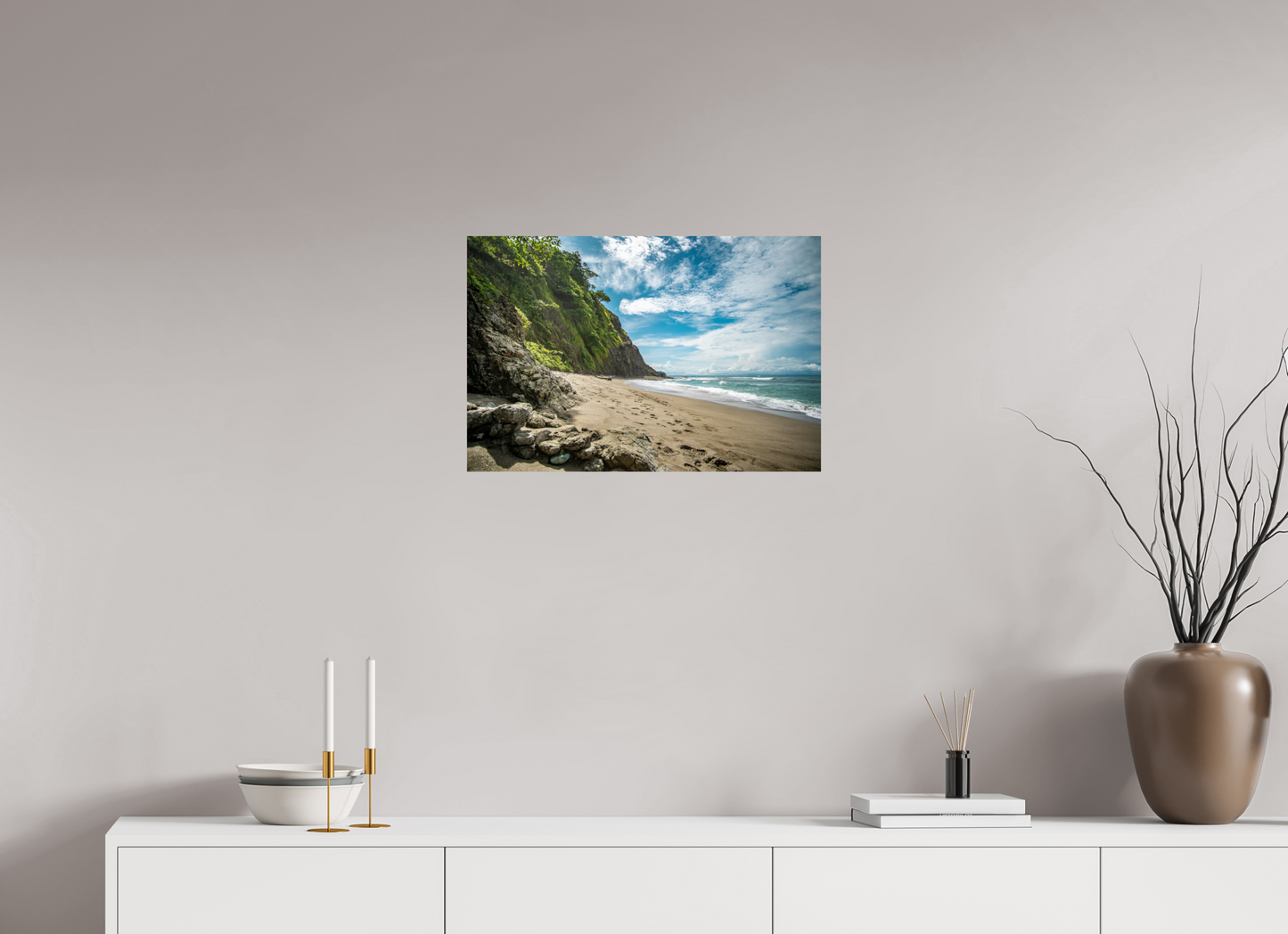 Untamed Peace - Playa Izquierda Coastal Wall Art Print | Turquoise Sea & Golden Sand