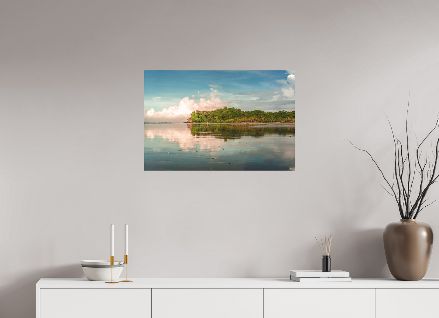 Low Tide Light - Cangrejal Tropical Sunrise Beach Photography Print