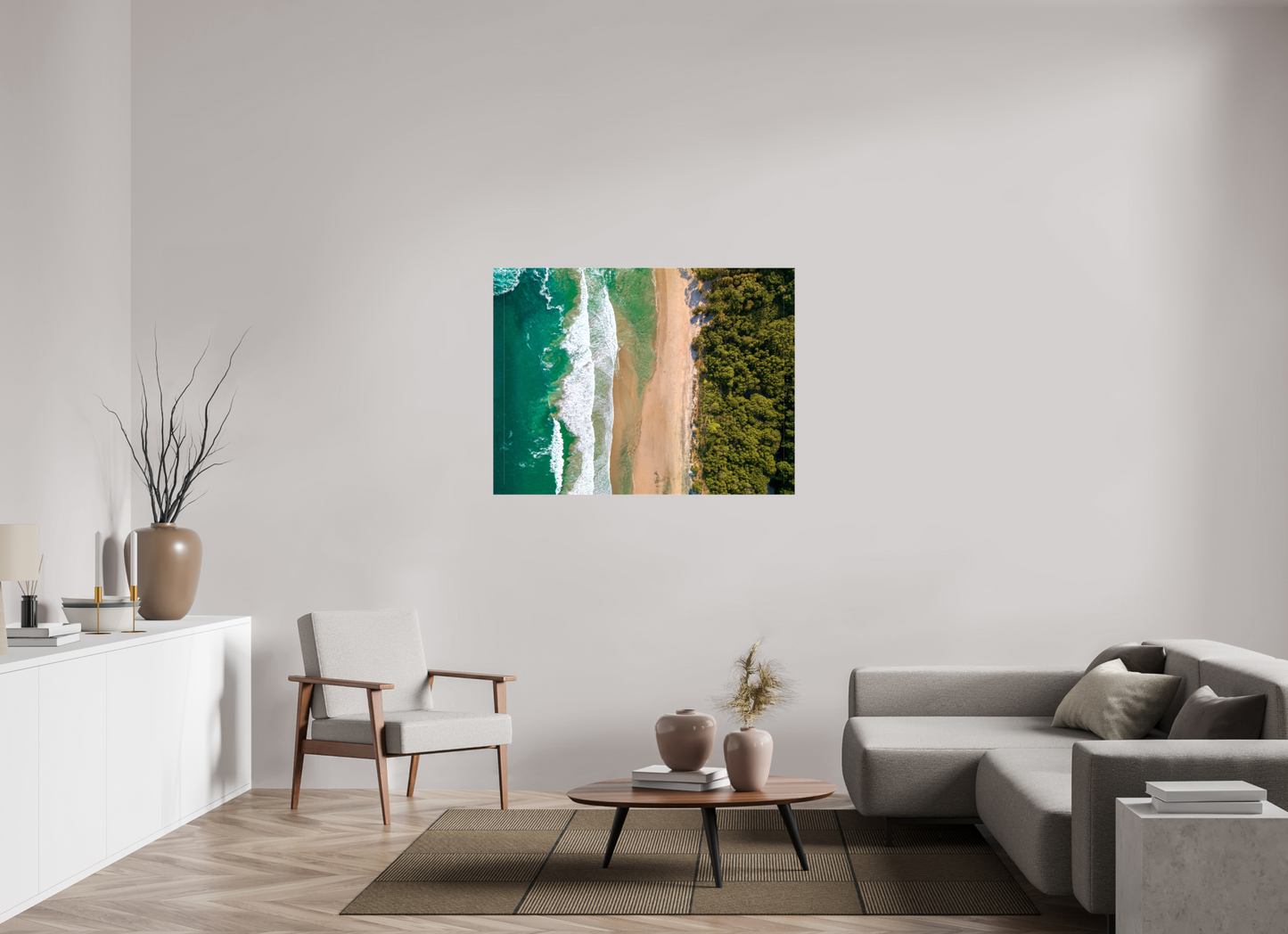 Edge of Paradise - Barrigona Aerial Beach Wall Art | Turquoise Ocean, Golden Sand & Jungle