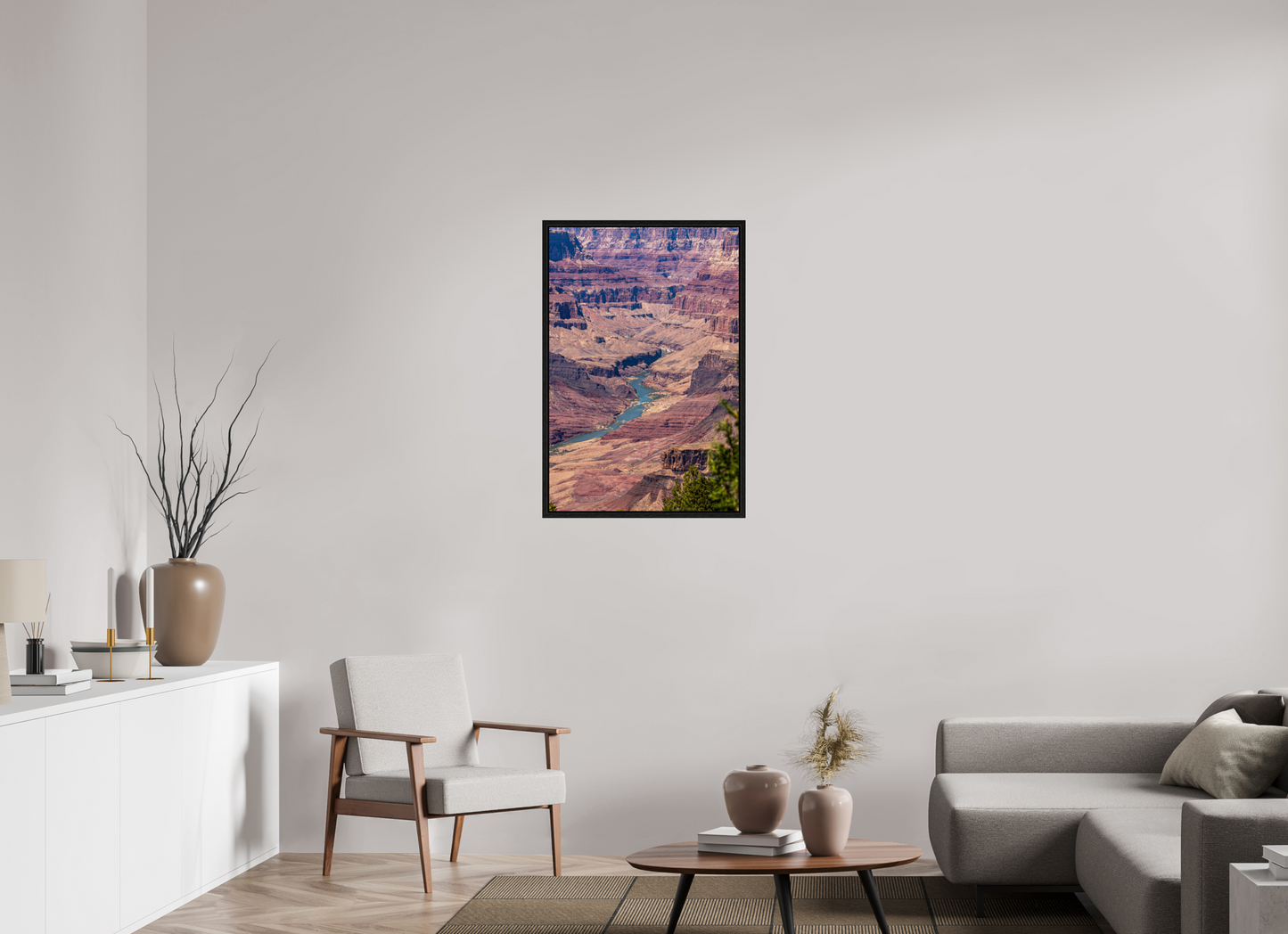 Beneath the Rim - Colorado River Grand Canyon Wall Art Print | Grand Canyon Close-Up Landscape