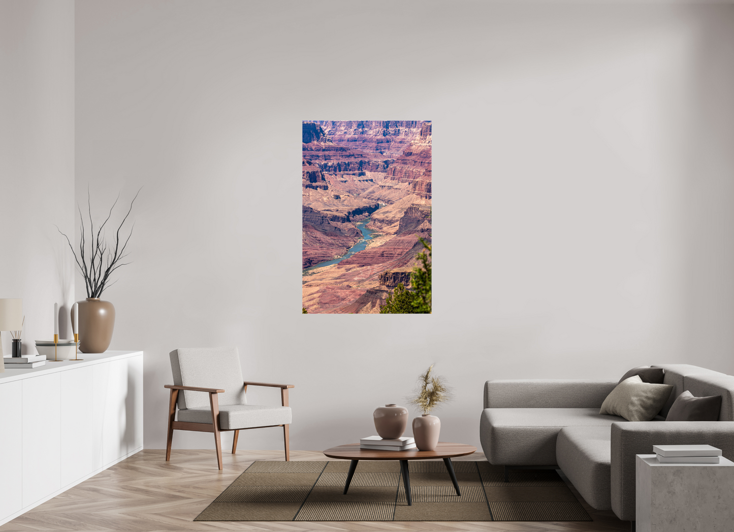 Beneath the Rim - Colorado River Grand Canyon Wall Art Print | Grand Canyon Close-Up Landscape