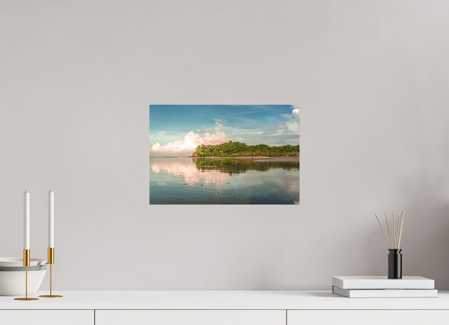 Low Tide Light - Cangrejal Tropical Sunrise Beach Photography Print