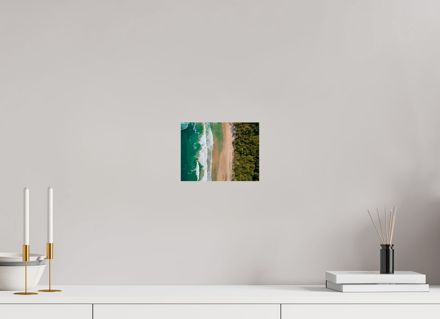 Edge of Paradise - Barrigona Aerial Beach Wall Art | Turquoise Ocean, Golden Sand & Jungle