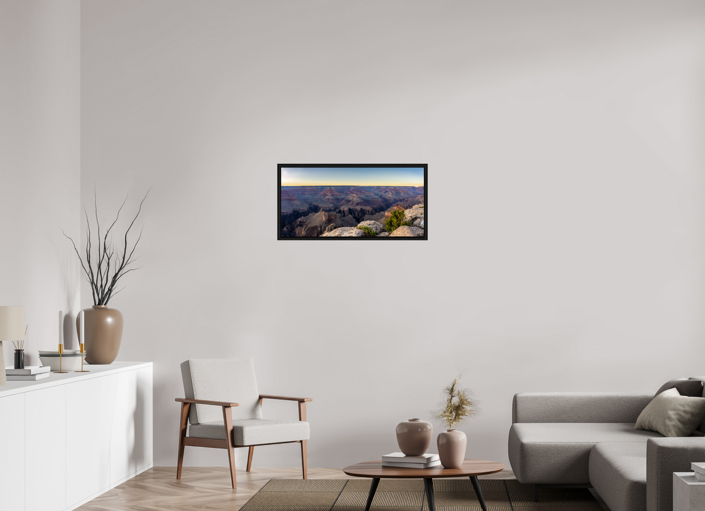 Twilight Reverie - Grand Canyon Blue Hour Panorama Print | Purple Cliffs & Fading Light from Hopi Point