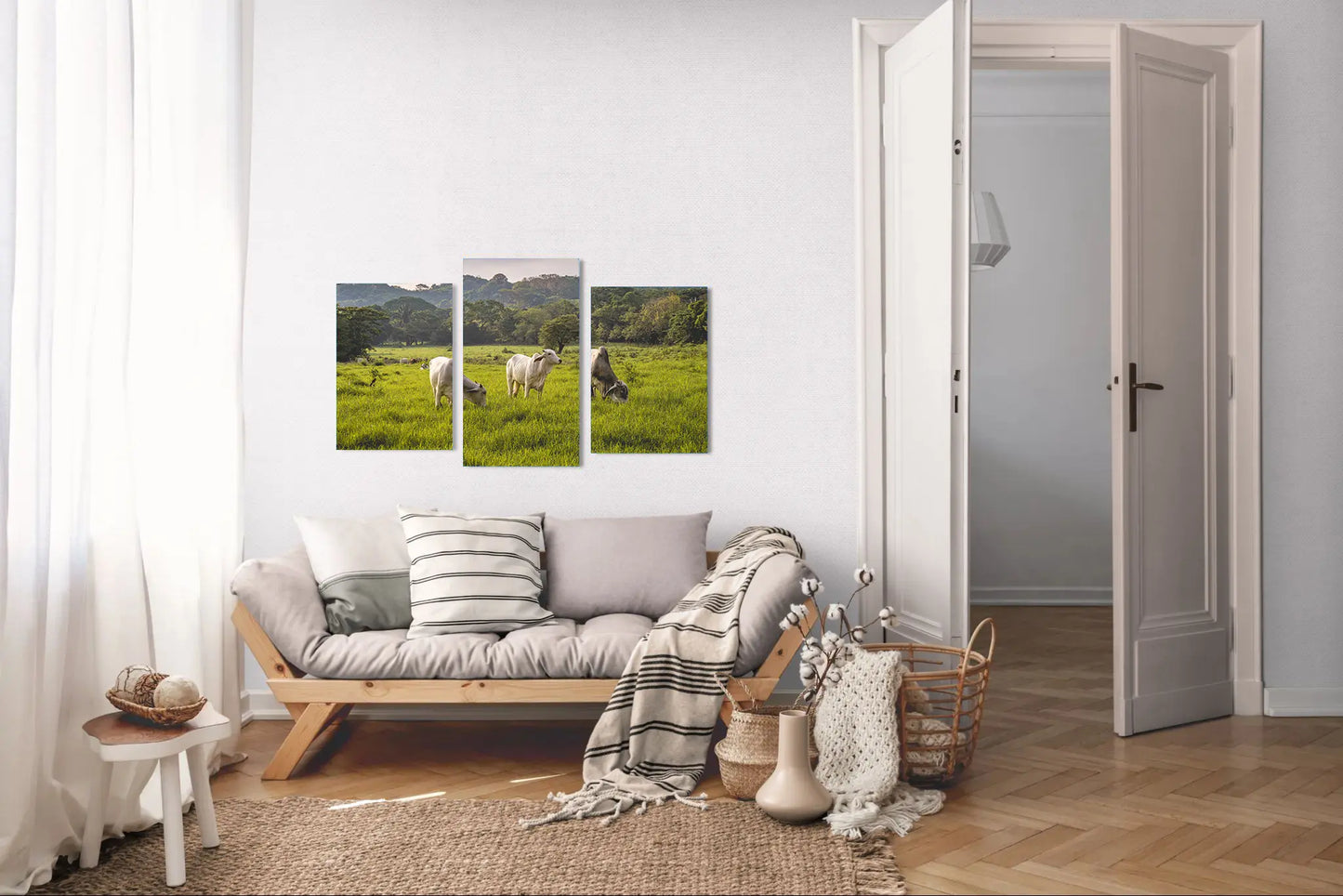 Evening Graze - Cattle in a Costa Rican Pasture | Animal Photo Print
