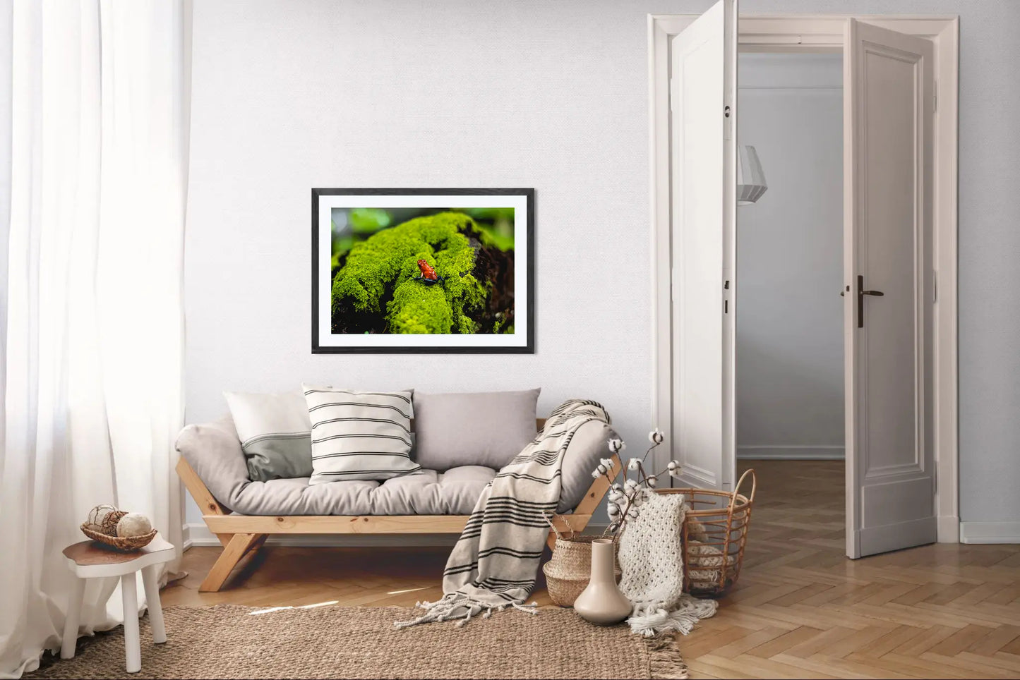 Emerald Throne - Poison Dart Frog on Rainforest Moss | Costa Rica Wildlife Photography