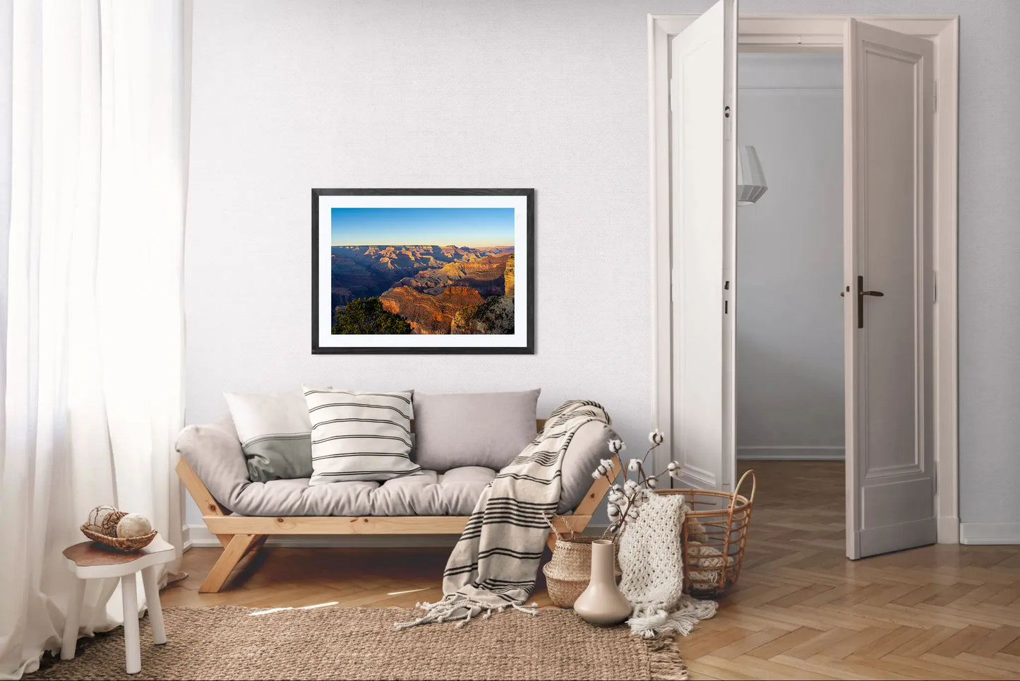 Painted Horizon – Grand Canyon Sunset Print | Red, Orange & Purple Landscape from Hopi Point
