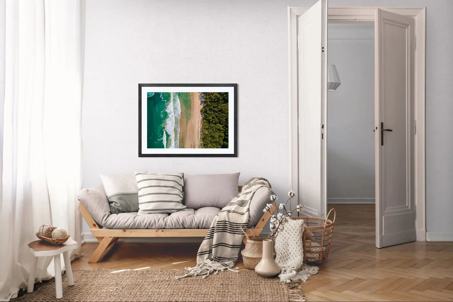 Edge of Paradise - Barrigona Aerial Beach Wall Art | Turquoise Ocean, Golden Sand & Jungle