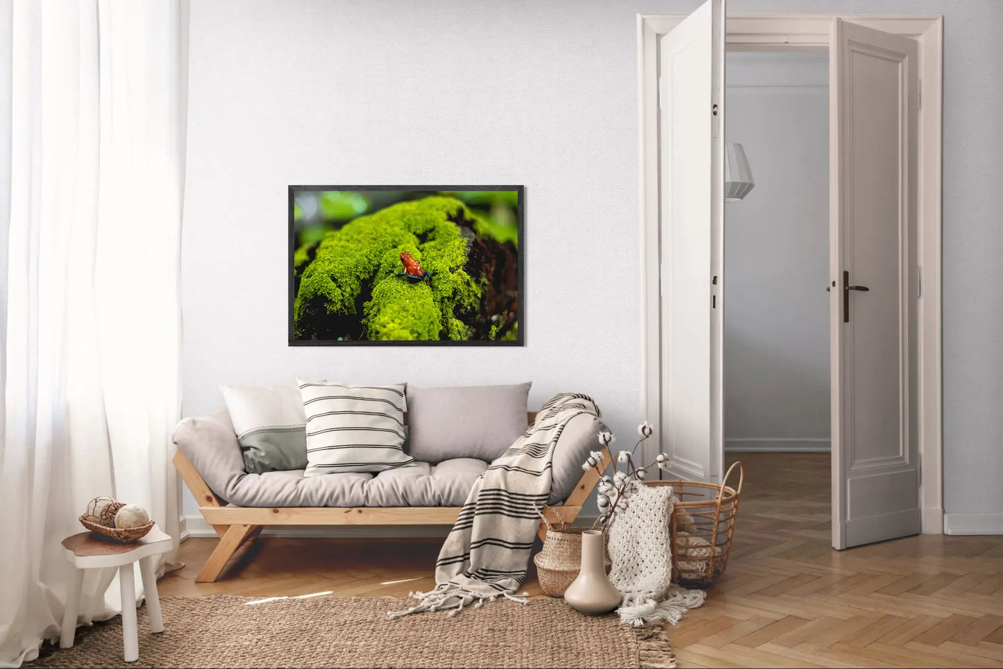 Emerald Throne - Poison Dart Frog on Rainforest Moss | Costa Rica Wildlife Photography