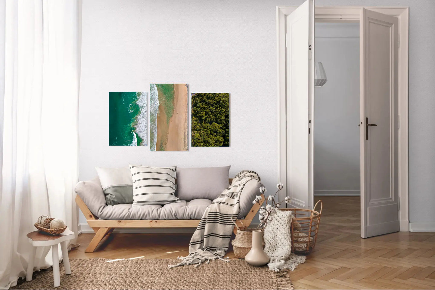 Edge of Paradise - Barrigona Aerial Beach Wall Art | Turquoise Ocean, Golden Sand & Jungle