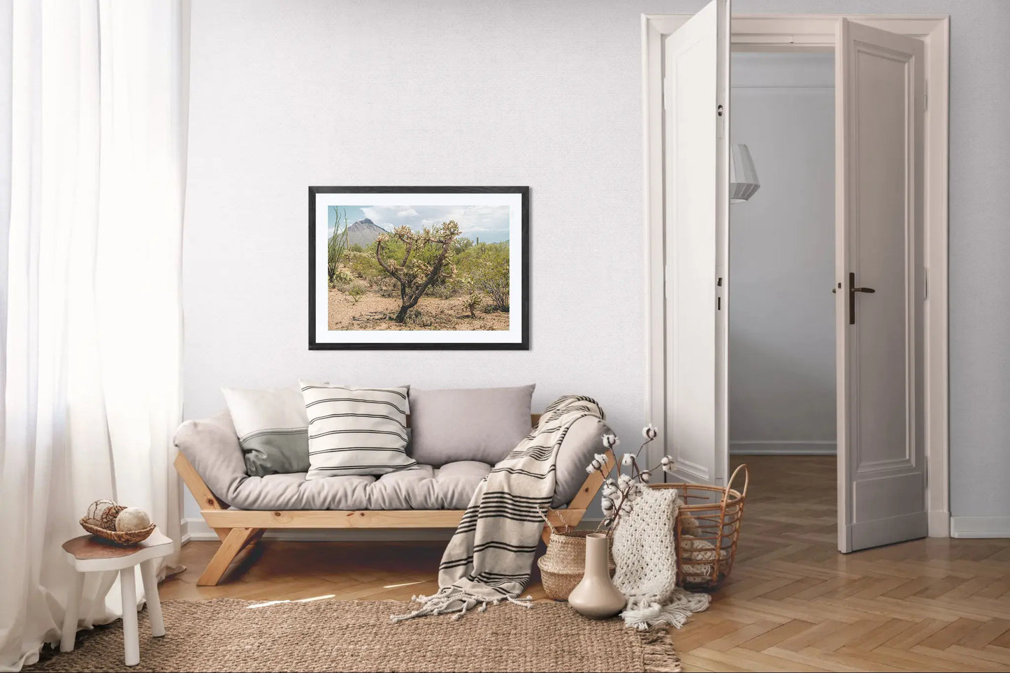 Standing Still – Tucson Mountain Park Cactus Print | Cholla, Creosote & Desert Peak