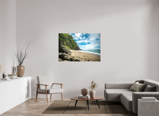 Untamed Peace - Playa Izquierda Coastal Wall Art Print | Turquoise Sea & Golden Sand