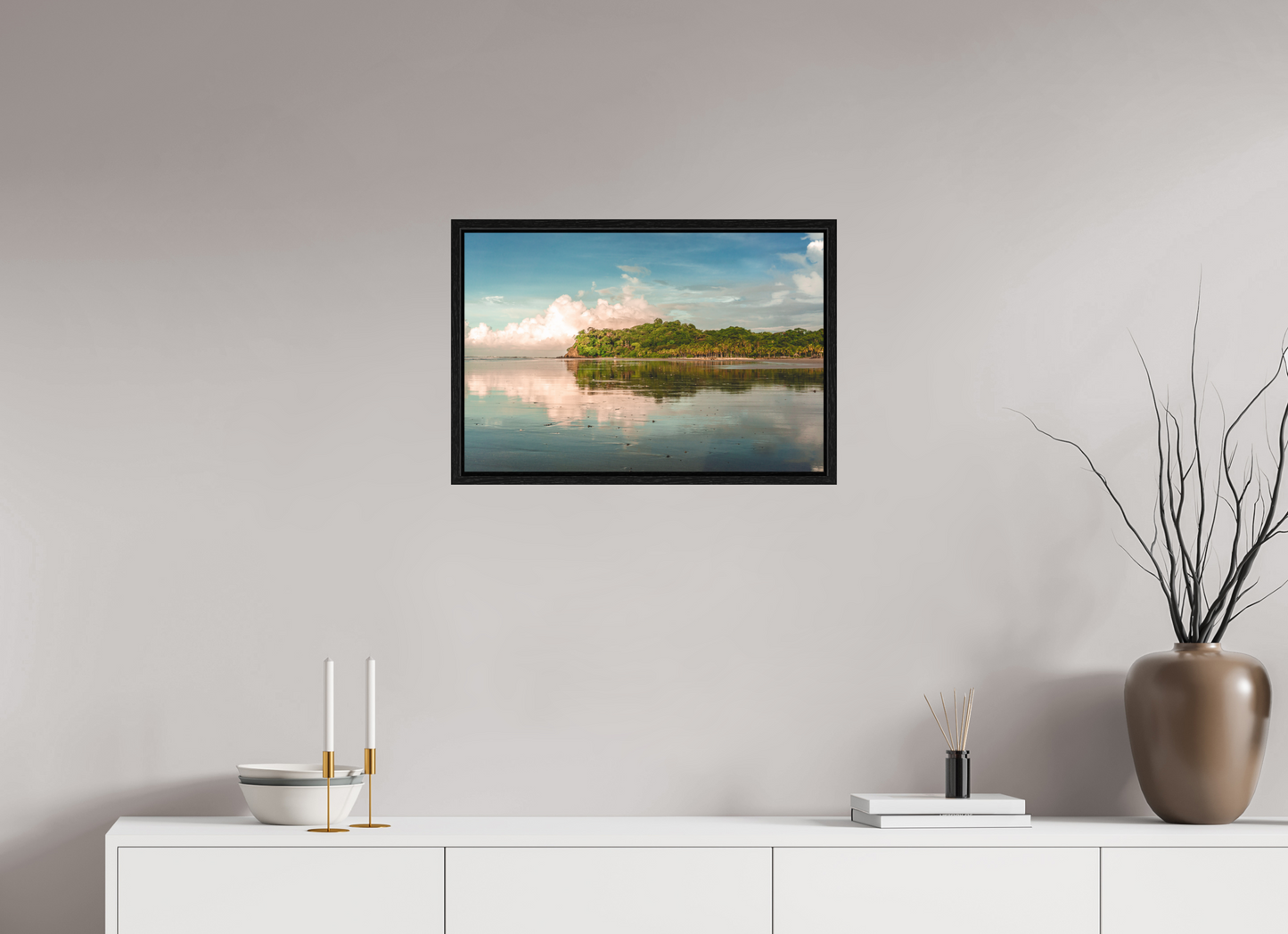 Low Tide Light - Cangrejal Tropical Sunrise Beach Photography Print
