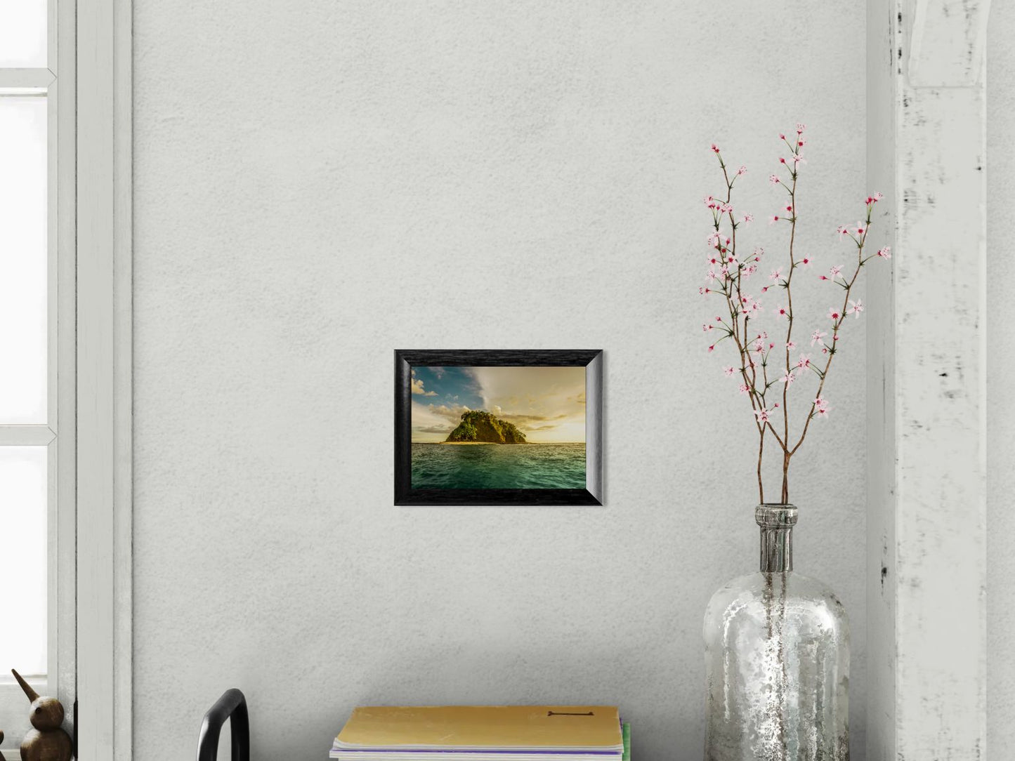 Aligned by Light - Isla Chora Sunset Beach Photography Print