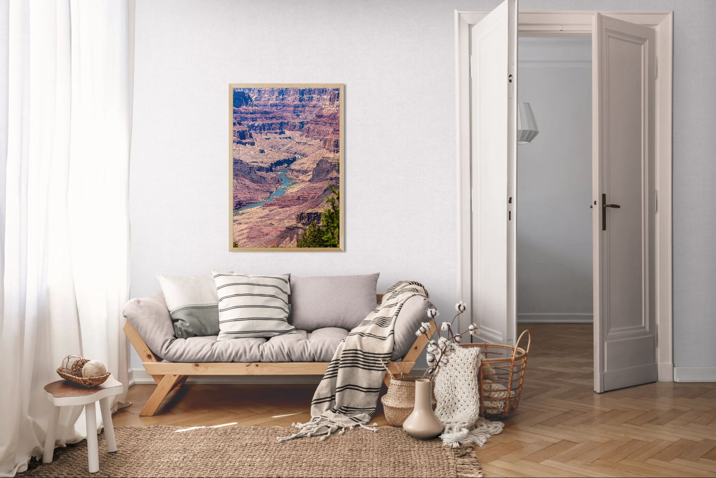 Beneath the Rim - Colorado River Grand Canyon Wall Art Print | Grand Canyon Close-Up Landscape