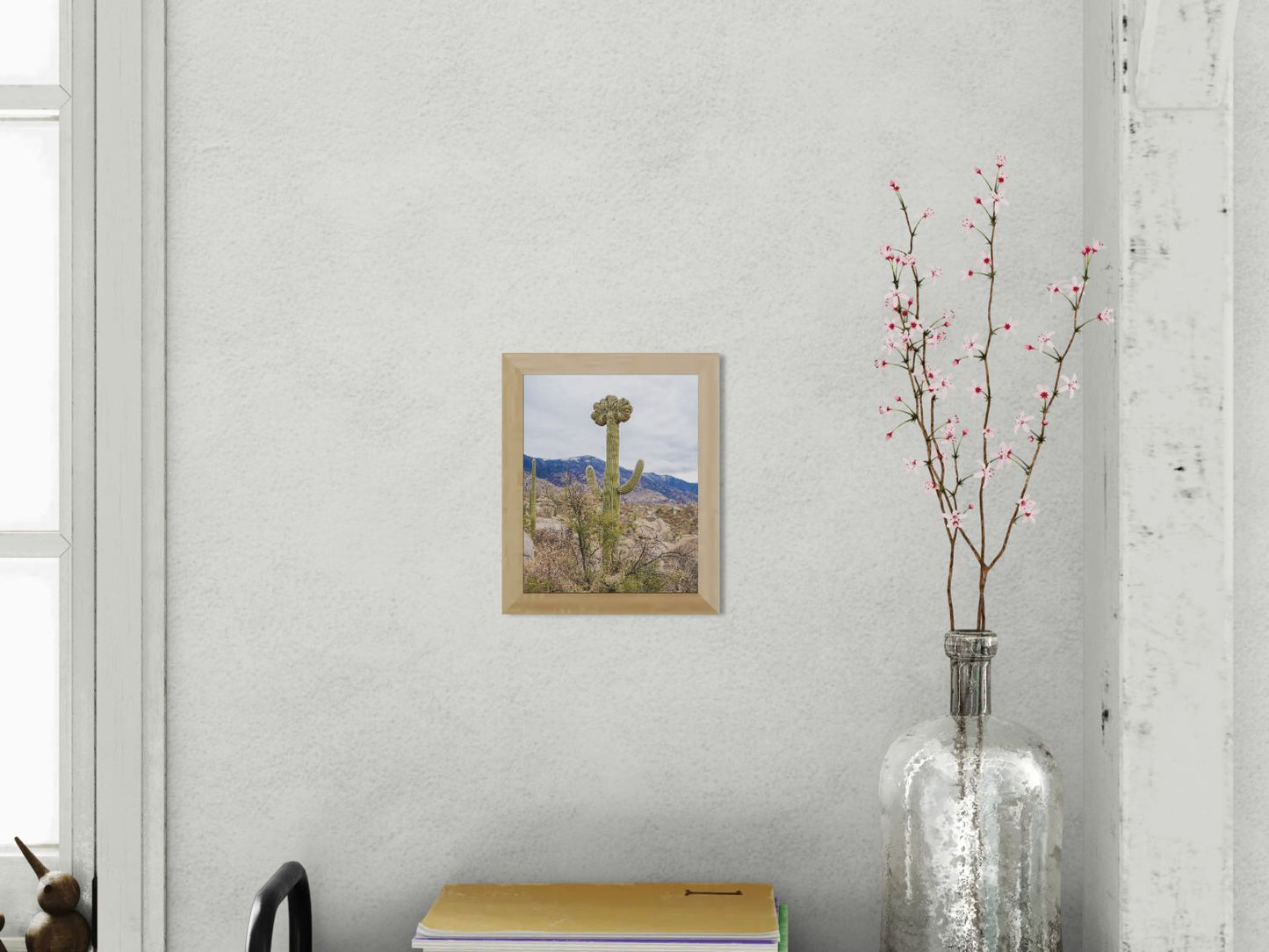 Crowned Giant – Crested Saguaro Photography Print | Santa Catalina Mountains & Desert Brush