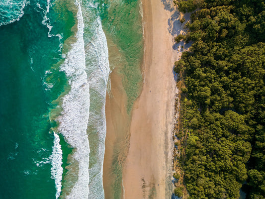 Edge of Paradise - Barrigona Aerial Beach Wall Art | Turquoise Ocean, Golden Sand & Jungle