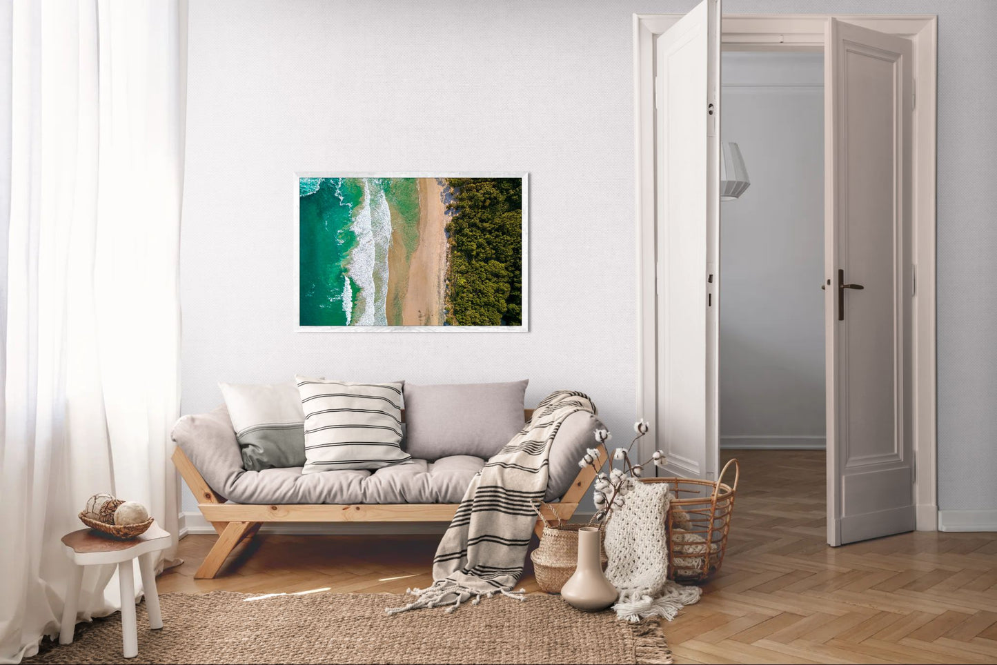 Edge of Paradise - Barrigona Aerial Beach Wall Art | Turquoise Ocean, Golden Sand & Jungle