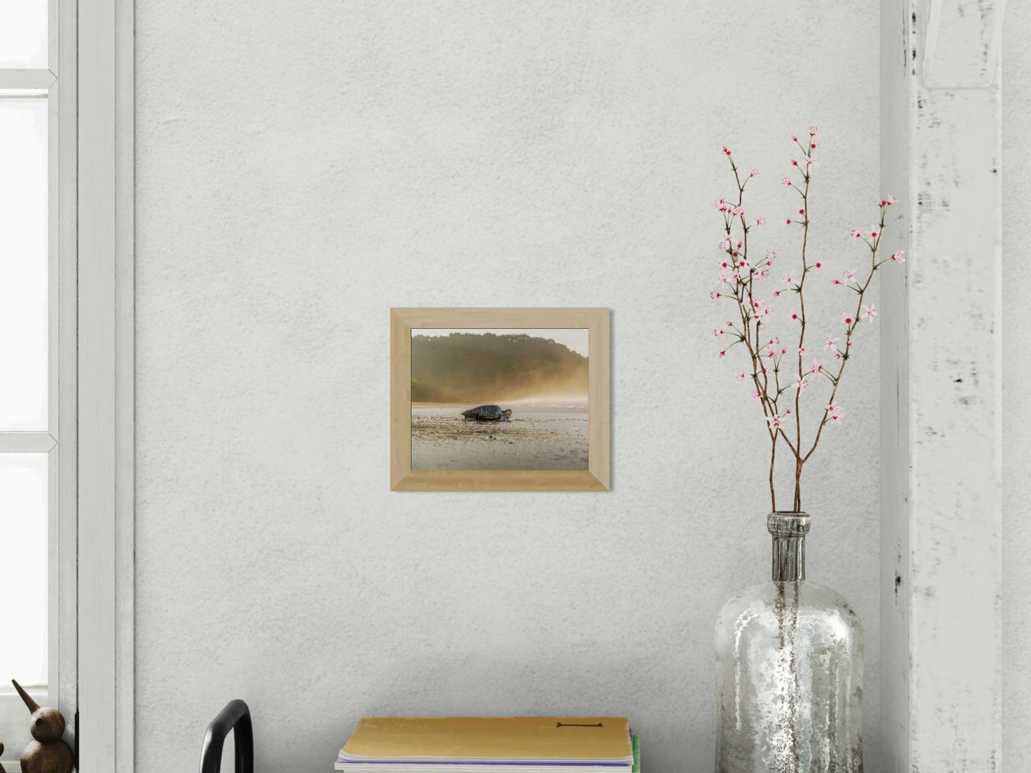 Golden Return – Olive Ridley Sea Turtle at Sunrise | Costa Rica Wildlife Photography Print