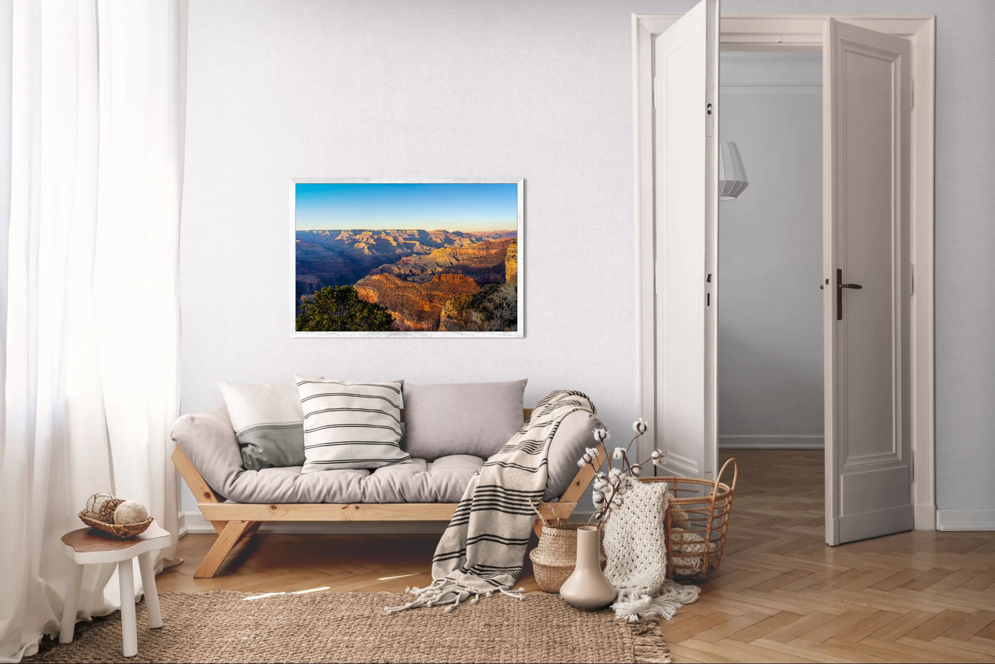 Painted Horizon – Grand Canyon Sunset Print | Red, Orange & Purple Landscape from Hopi Point