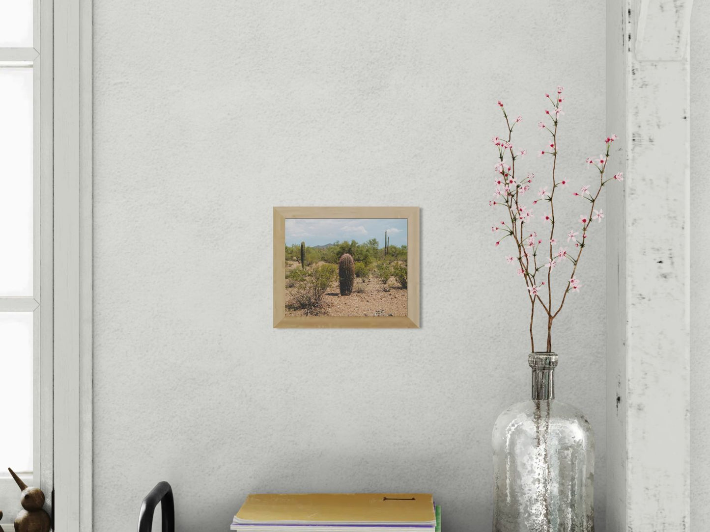 Prickled in Purple - Arizona Desert Cactus Print | Barrel Cactus, Saguaros & Sonoran Landscape