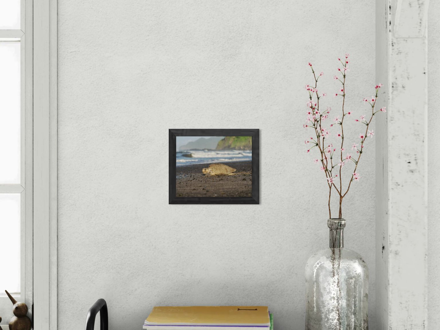 Return to the Tide – Olive Ridley Sea Turtle at Corozalito Beach | Costa Rica Wildlife Photography Print