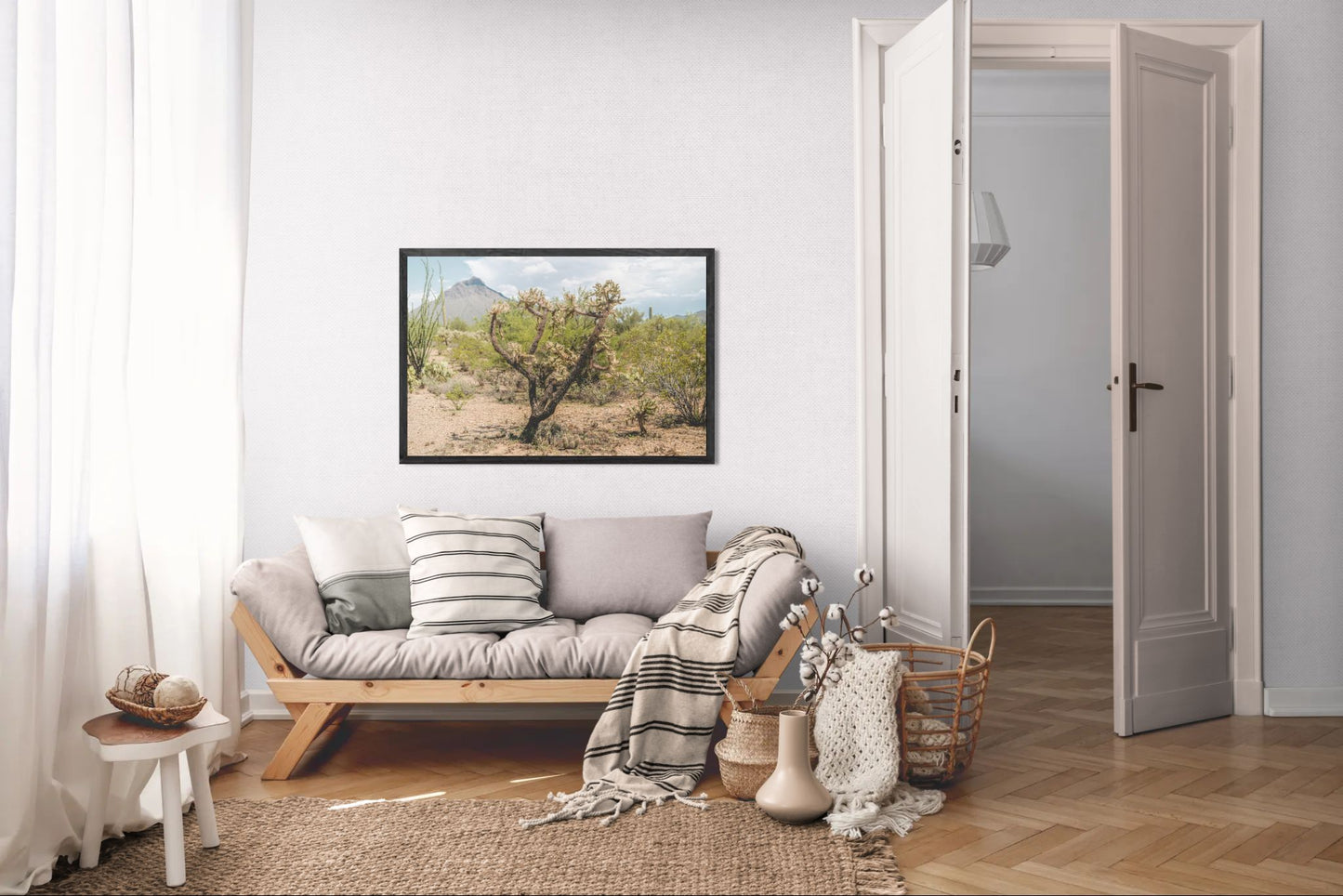 Standing Still – Tucson Mountain Park Cactus Print | Cholla, Creosote & Desert Peak