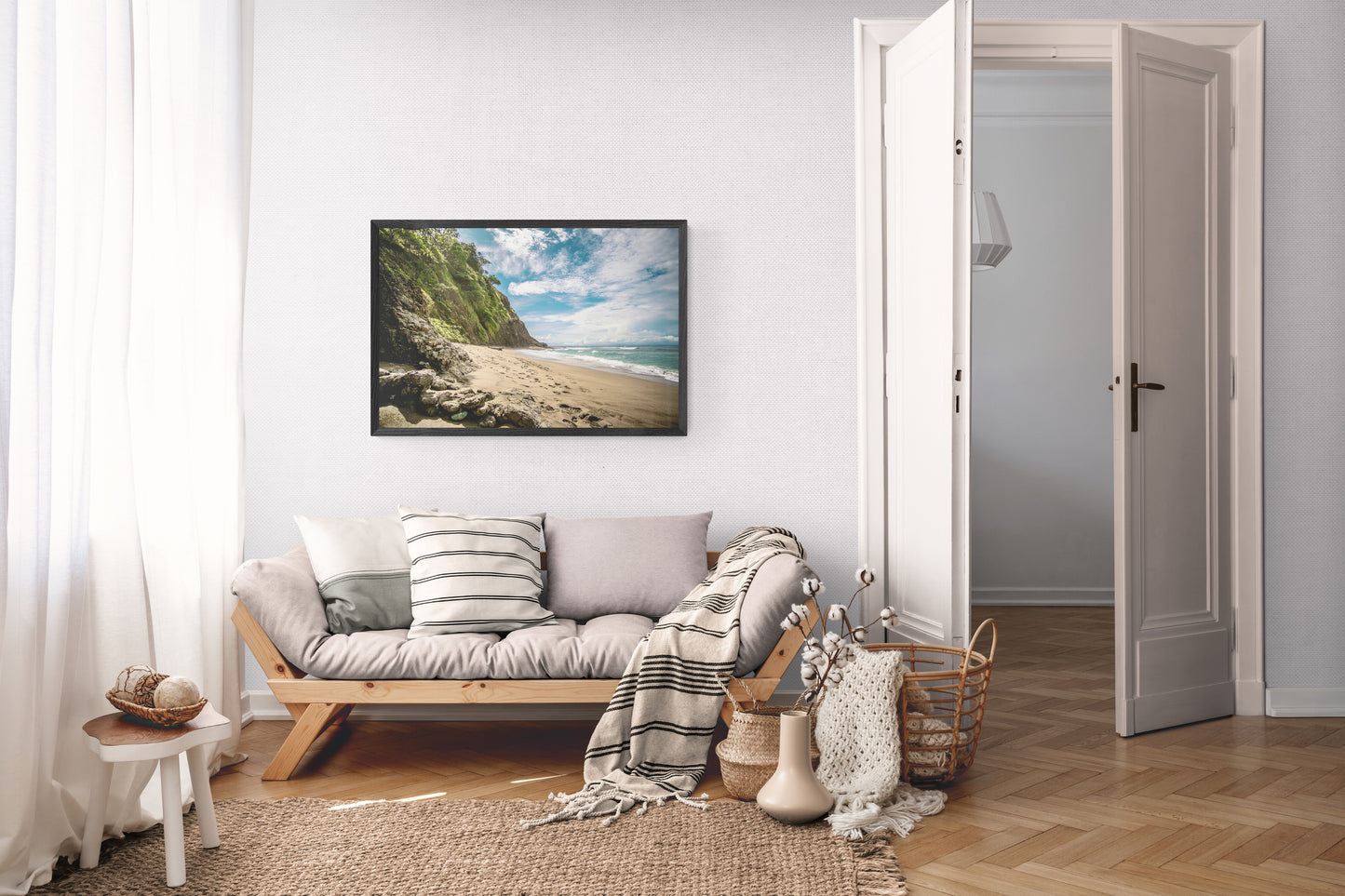 Untamed Peace - Playa Izquierda Coastal Wall Art Print | Turquoise Sea & Golden Sand