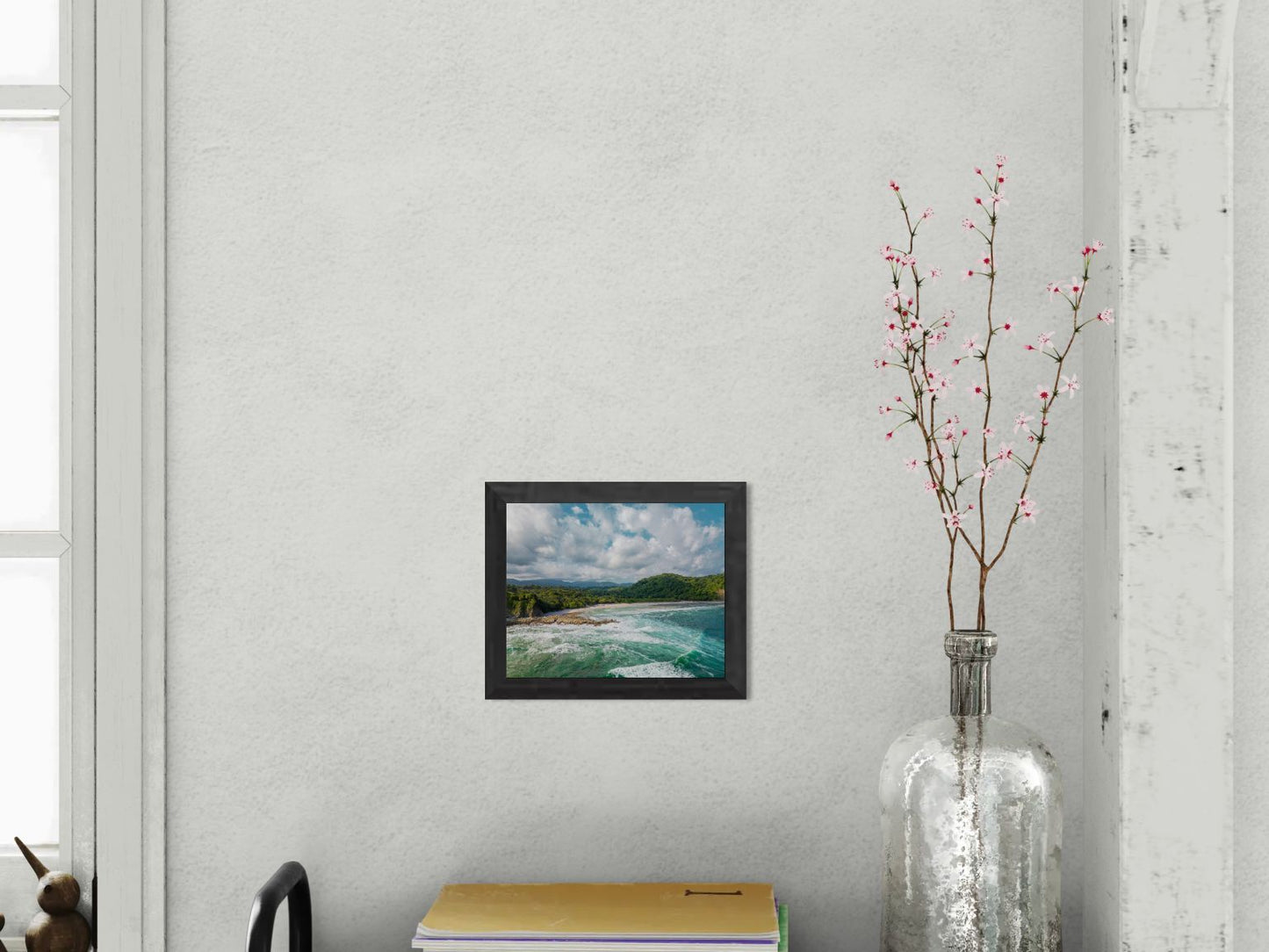 Wild Grace - Barrigona Aerial Beach Photography Print | Roaring Waves & Lush Coastal Hills