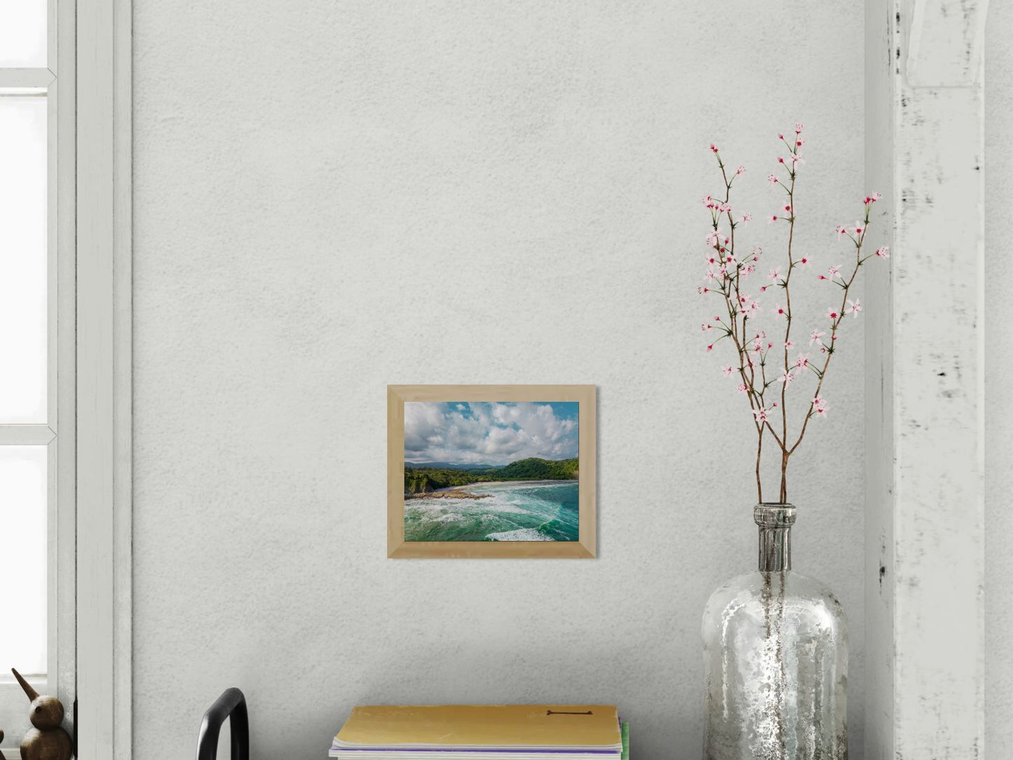 Wild Grace - Barrigona Aerial Beach Photography Print | Roaring Waves & Lush Coastal Hills