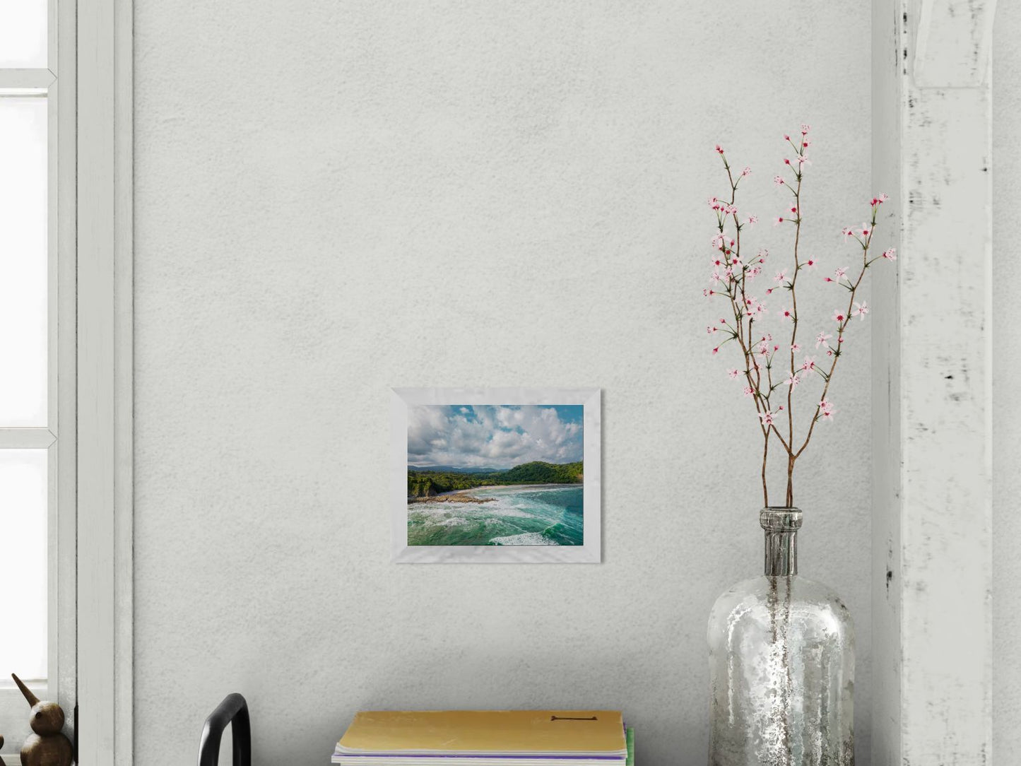 Wild Grace - Barrigona Aerial Beach Photography Print | Roaring Waves & Lush Coastal Hills