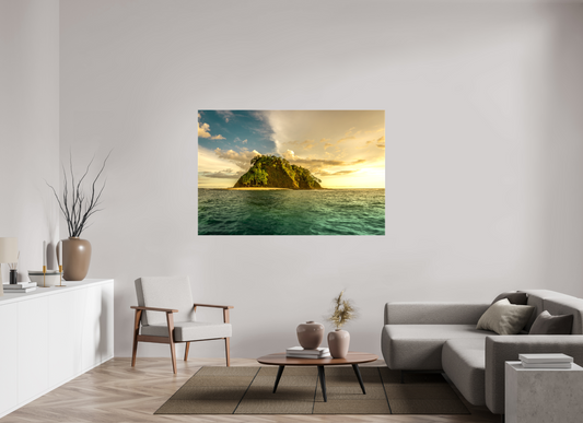 Aligned by Light - Isla Chora Sunset Beach Photography Print