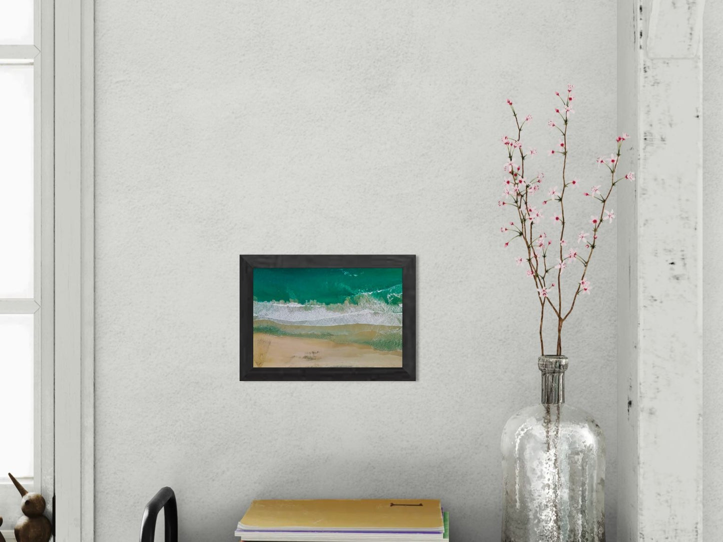 Solace at Barrigona - Aerial Ocean Wall Art Print | Waves and Lagoon on White Sand Beach