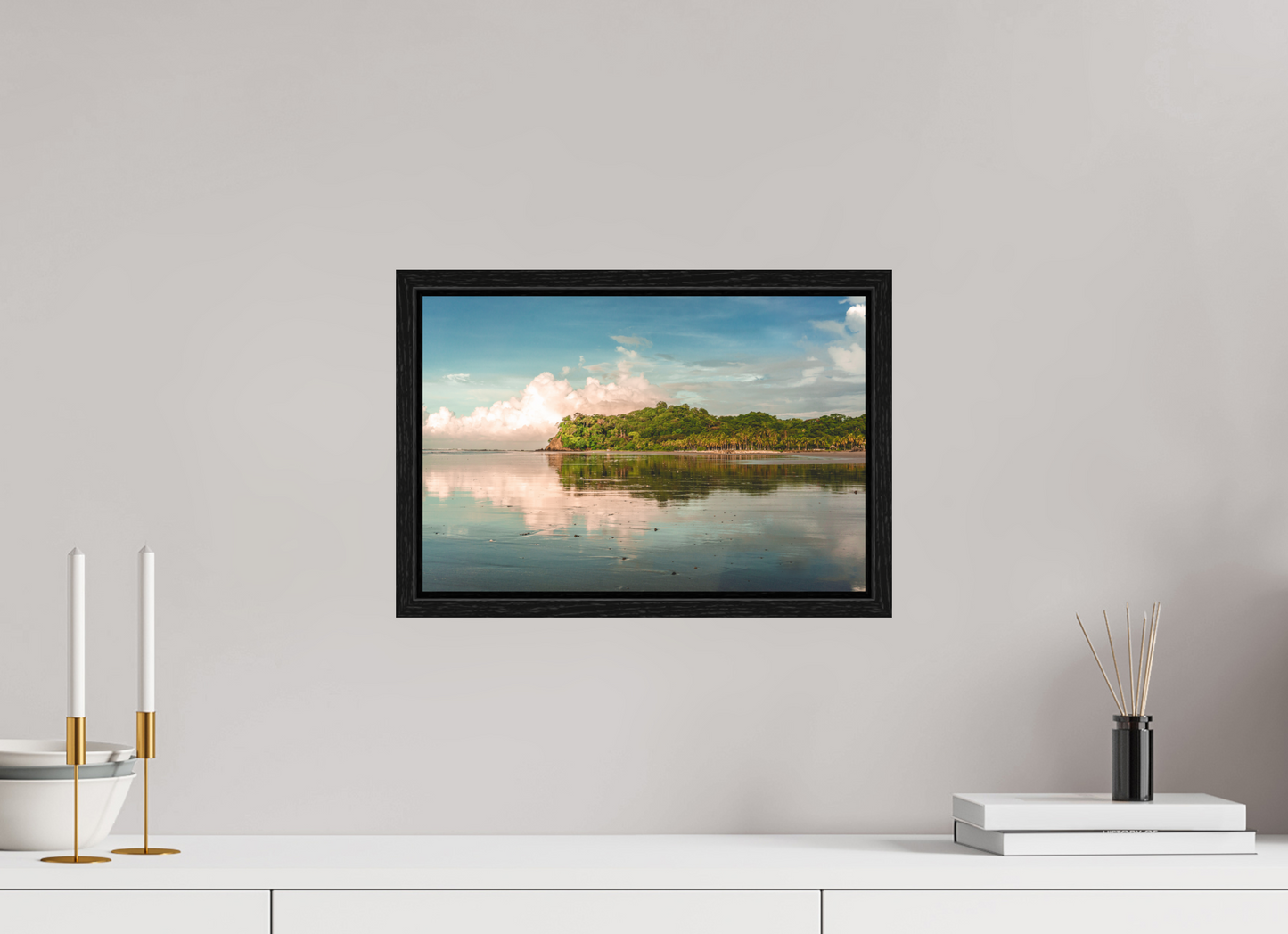 Low Tide Light - Cangrejal Tropical Sunrise Beach Photography Print