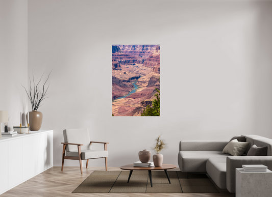Beneath the Rim - Colorado River Grand Canyon Wall Art Print | Grand Canyon Close-Up Landscape